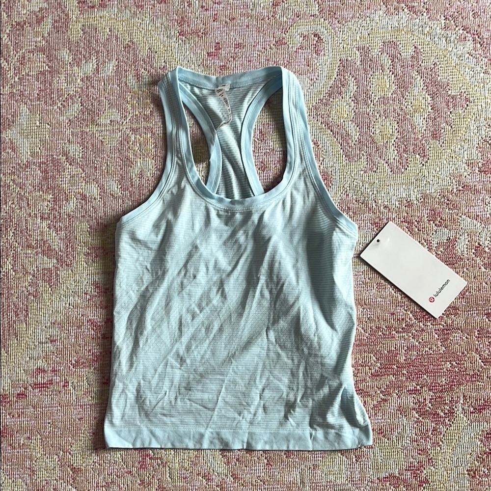 Lululemon Athletica Fitted Green Tank Top